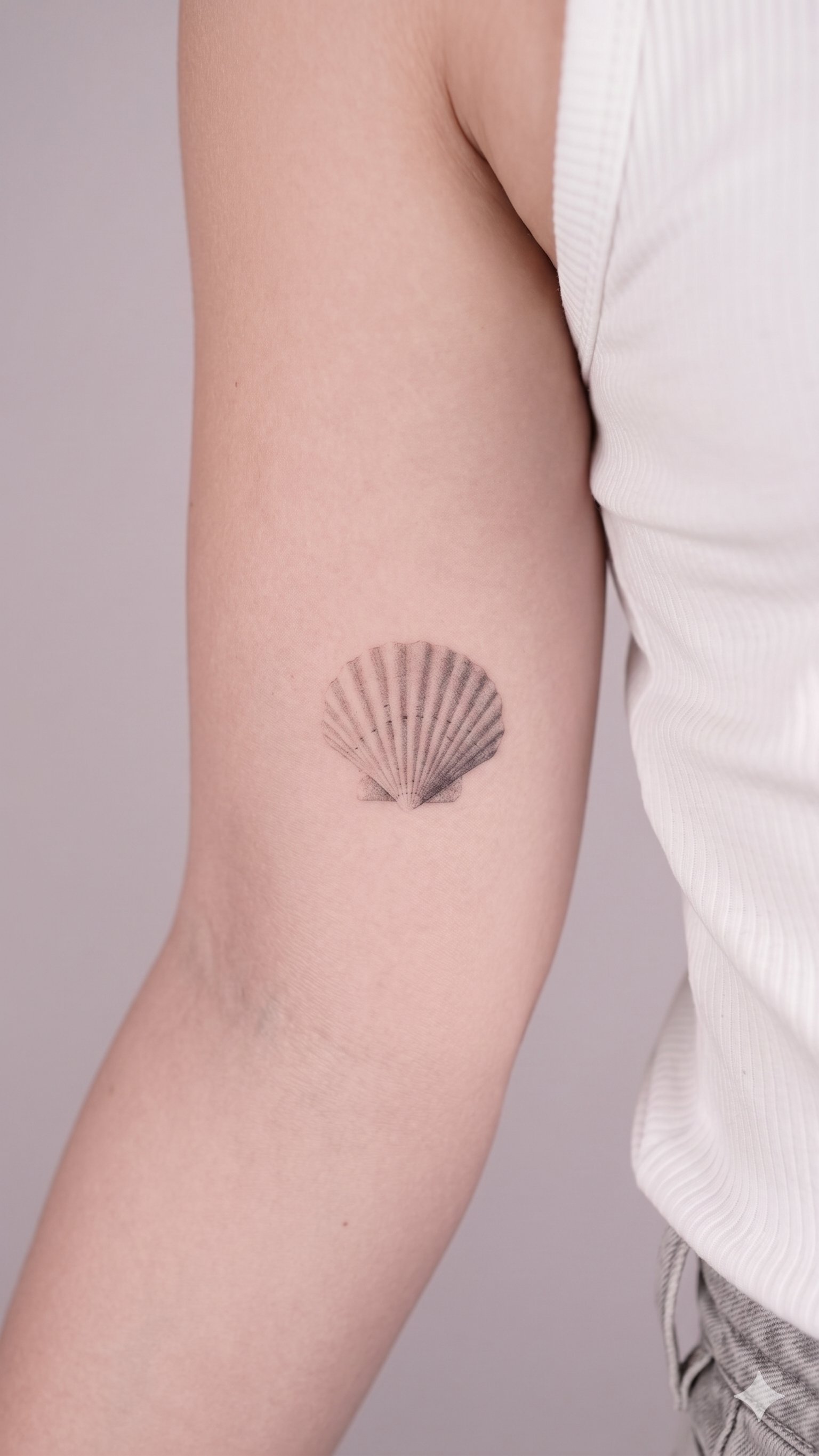 Fresh scallop shell